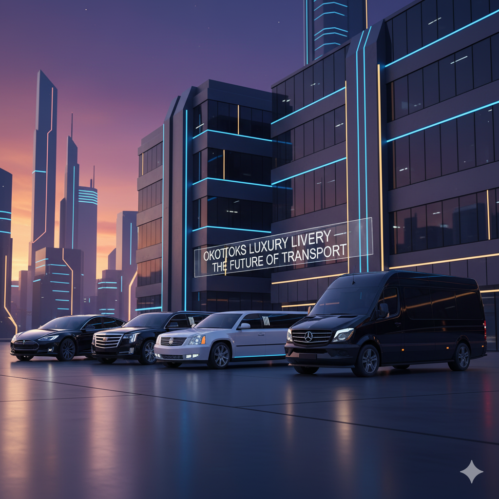 Introduction to Limo Service in Okotoks Create Image With Multiple Cars